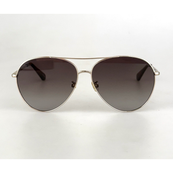 Kate Spade Sunglasses mod. Carolane F/S 3YGHA Gold Aviator Shades Oversized